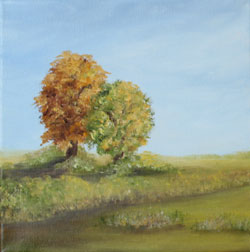 herbst kleines format landschaft haike espenhain
