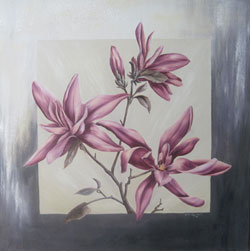 magnolien in grau blume bl�ten �lbild haike espenhain