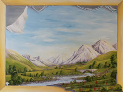 Sein oder Schein Landschaft kaputt nachdenklich
