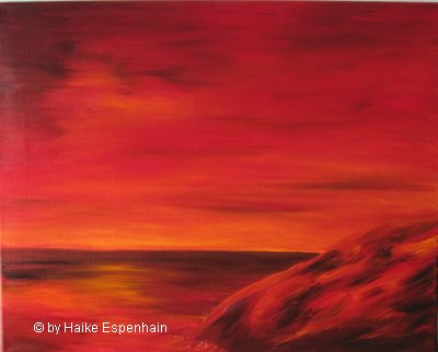 Landschaft in Rot II